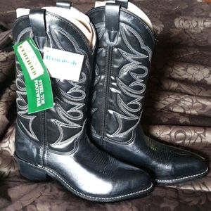New  women's Steel toe cowboy  boots